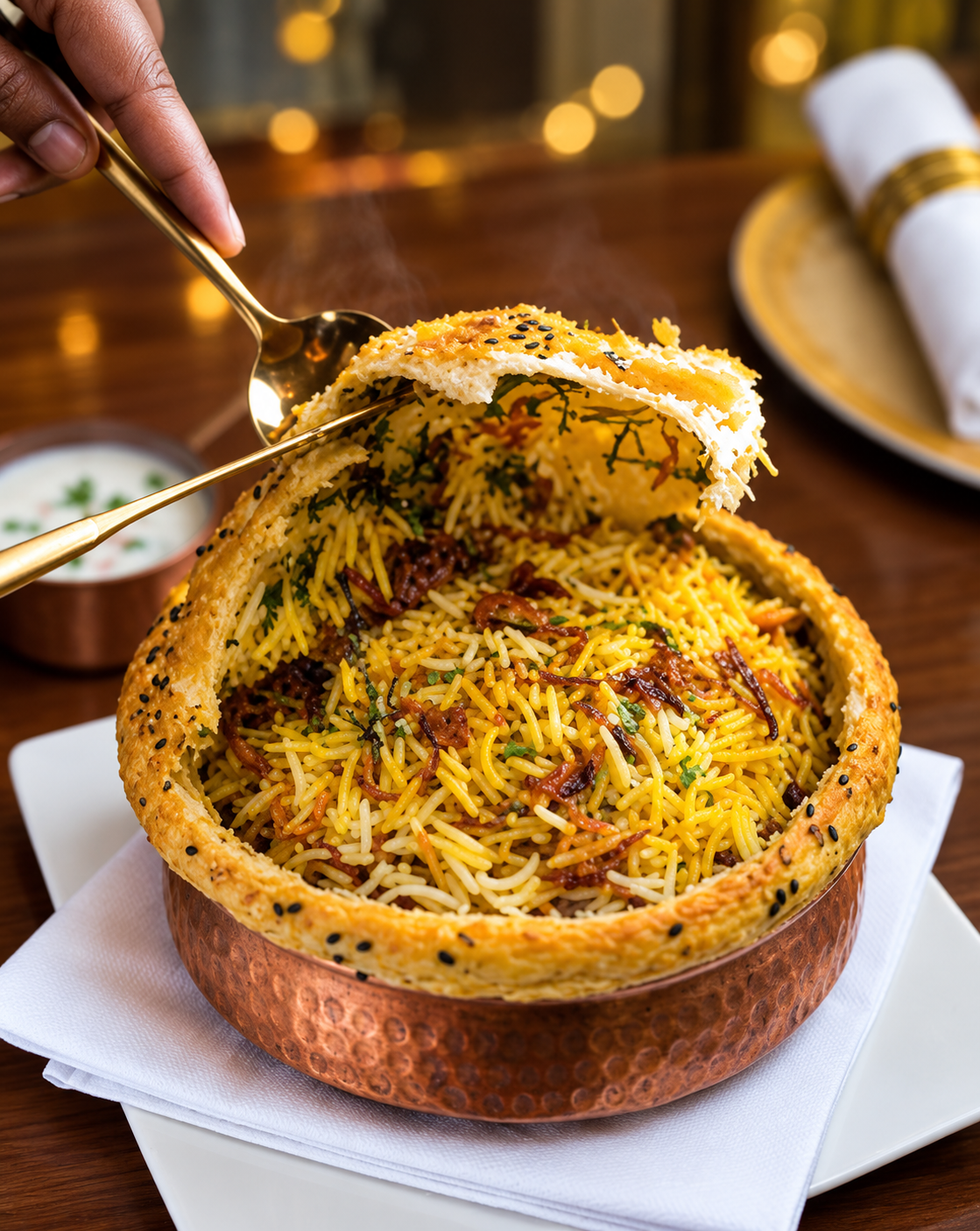 Parda Whole Murg Dum Biriyani at The Skyline Central Jorhat